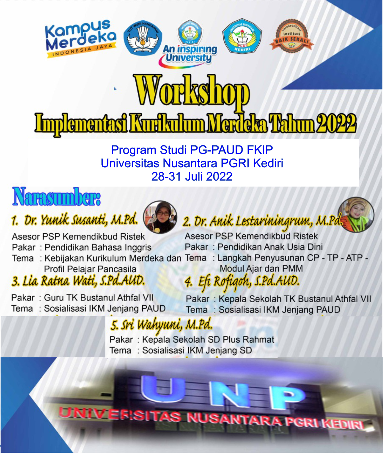 Workshop Implementasi Kurikulum Merdeka 2022 – PGPAUD